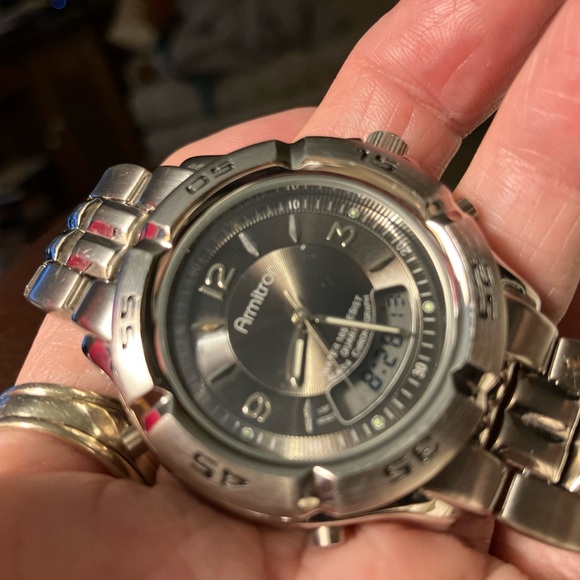 MENS VINTAGE ARMITRON MULTI  FUNCTION BRACELET WATCH. - Picture 3 of 10